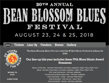 Tablet Screenshot of beanblossomblues.com